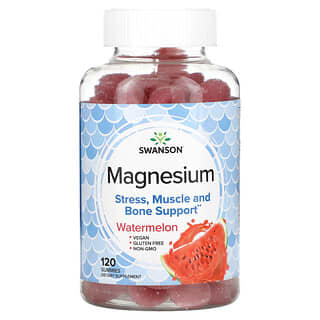 Swanson, Magnesium, Wassermelone, 120 Fruchtgummis