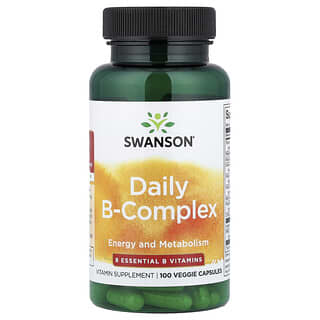 Swanson, Daily B-Complex, 100 de capsule vegetale