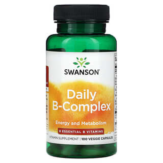 Swanson, Daily B-Complex, 100 Veggie Capsules