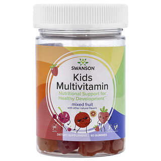 Swanson, Multivitamínico para Crianças, Mistura de Frutas, 60 Gomas