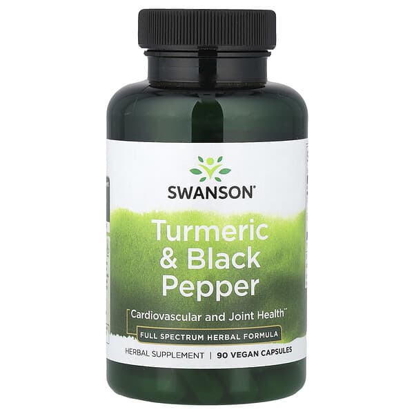 Swanson Turmeric & Black Pepper, 90 Vegan Capsule