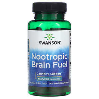 Swanson, Combustível Nootrópico para o Cérebro, 60 Cápsulas Vegetais