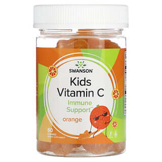 Swanson, 兒童維生素 C，橙味，60 粒軟糖