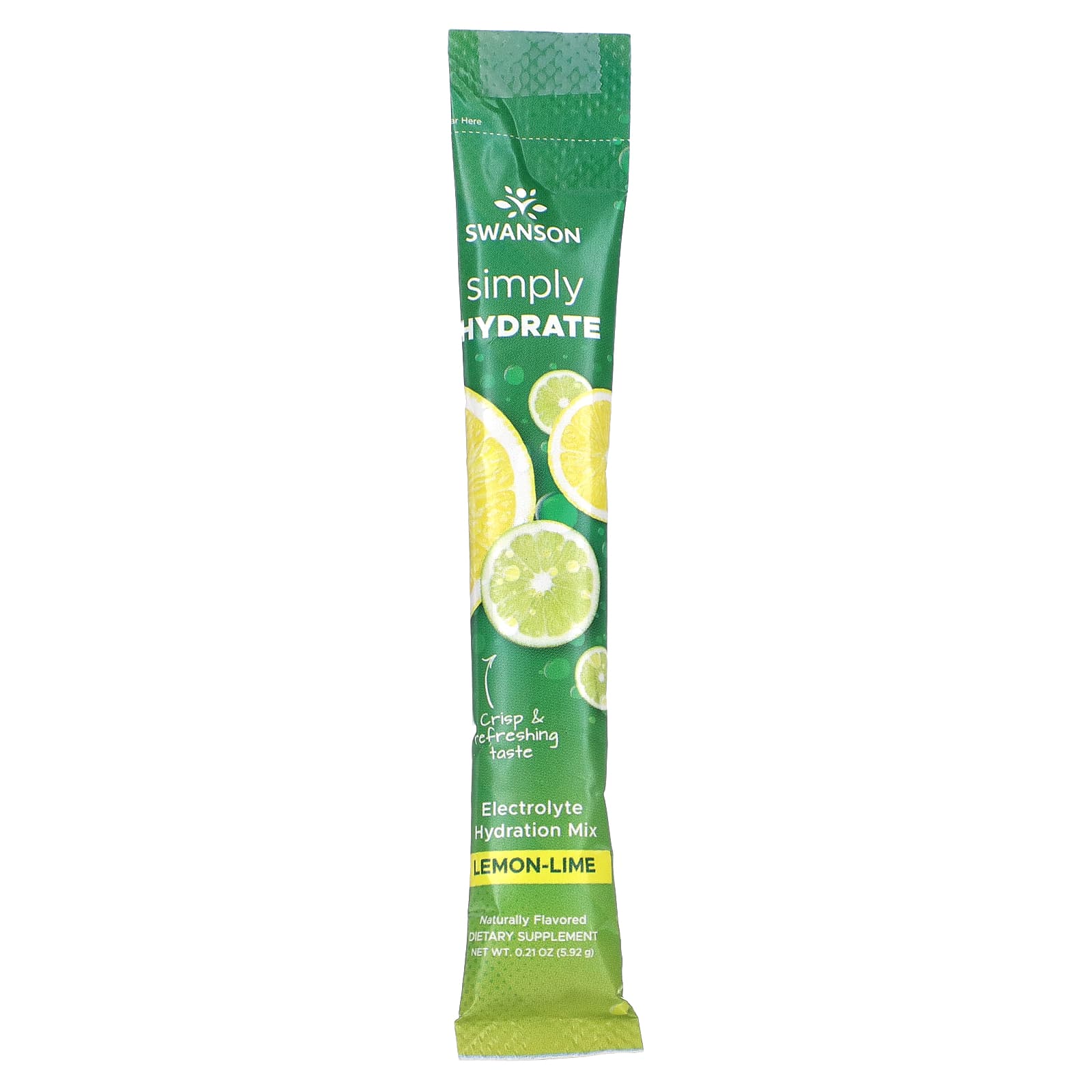 Swanson, Simply Hydrate, Electrolyte Hydration Mix, Lemon-Lime, 30 ...