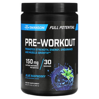Swanson, Pre-Workout, Blue Raspberry, 13.2 oz (369 g)