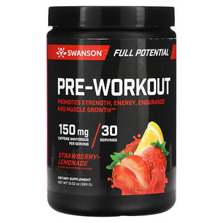 Swanson, Pre-Workout, Strawberry-Lemonade , 13.02 oz (369 g)
