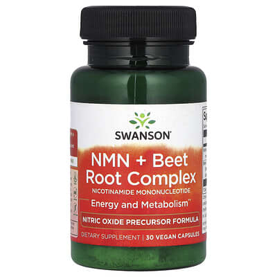 Swanson, NMN + Beetroot Complex, 30 Vegan Capsules