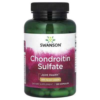 Swanson, Chondroitin Sulfate, 600 mg, 120 Capsules