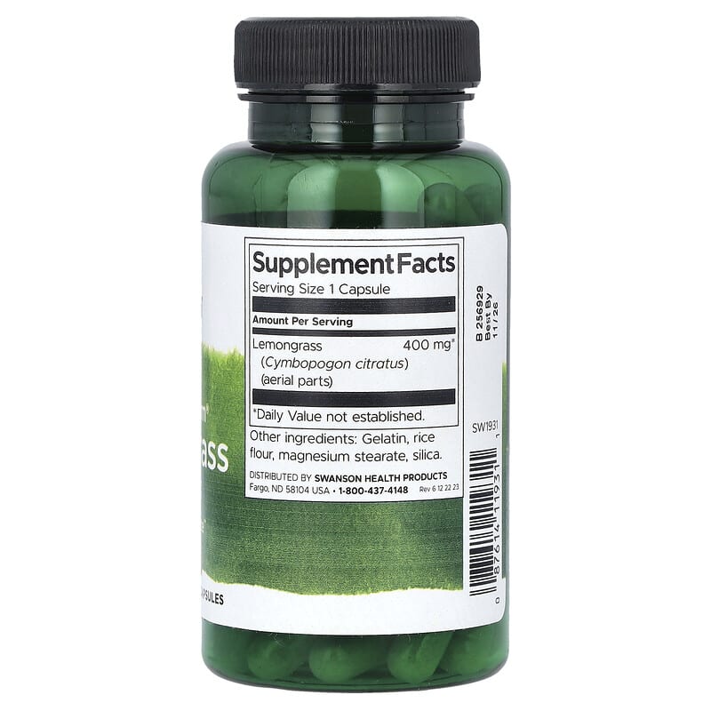 Full Spectrum Lemongrass 400 mg 60 Capsules