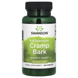 Swanson, Full Spectrum Cramp Bark, Krampfrinde, 500 mg, 60 Kapseln