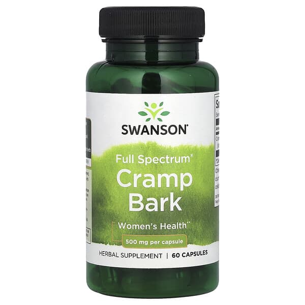 Full Spectrum Cramp Bark, 500 mg, 60 Capsules