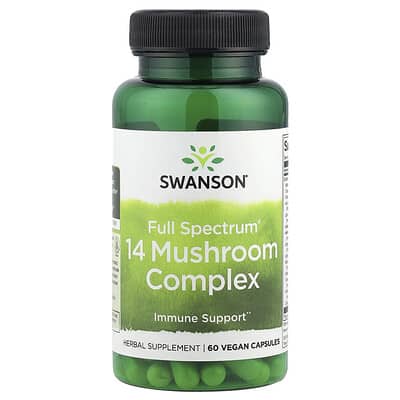 Swanson, Multifaceted®, 14 Mushroom Complex, 60 Vegan Capsules