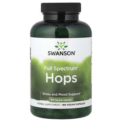 Swanson, Full Spectrum® Hops, 180 Vegan Capsules (310 mg per Capsule)