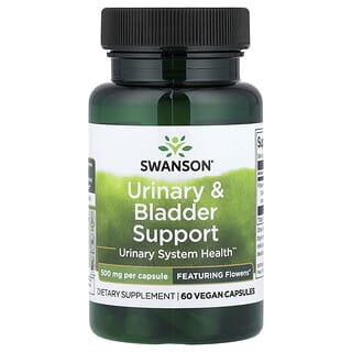 Swanson, Wsparcie układu moczowego i pęcherza moczowego, 500 mg, 60 kapsułek wegańskich