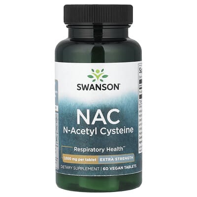 Swanson, NAC, 60 Vegan Tablets (1 g Each)