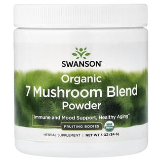 Swanson Vitamins, Ekologiskt pulver med 7 svampblandningar, 84 g