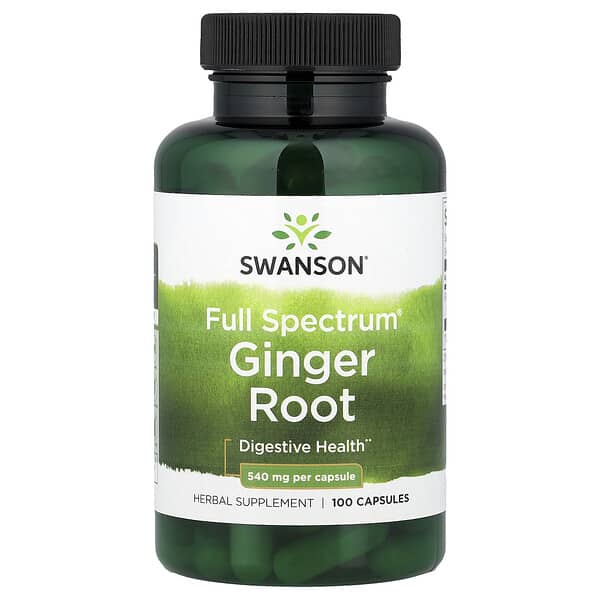 Swanson Vitamins, Full Spectrum® Ginger Root, 540 mg, 100 Capsules