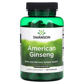 Swanson, Ginseng américain, 120 capsules