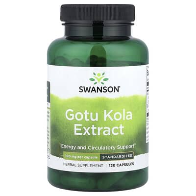 Swanson, Centella Asiatica Extract, Standardized, 100 mg, 120 Capsules