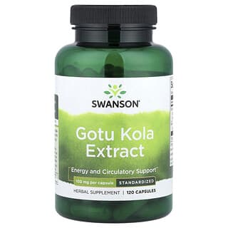 Swanson, Extrait de gotu kola, 100 mg, 120 capsules