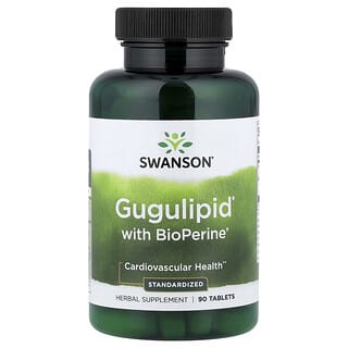 Swanson, Gugulipid con BioPerine, estandarizado, 90 comprimidos