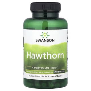 Swanson, Aubépine, Standardisée, 120 capsules
