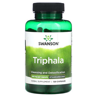 Swanson, Triphala, Estandarizado, 250 mg, 120 cápsulas