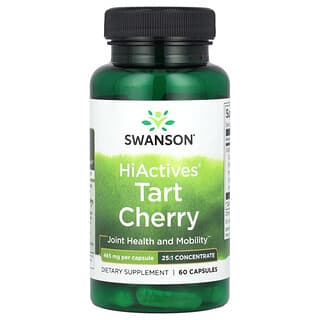 Swanson, HiActives® Tart Cherry, 465 mg, 60 Capsules