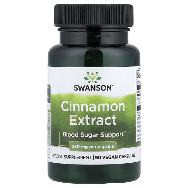 Cinnamon Extract, 250 mg, 90 Vegan Capsules