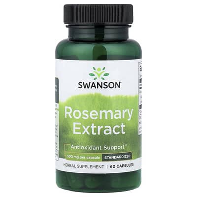 Swanson, Rosemary Extract, Standardized, 500 mg, 60 Capsules