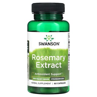 Swanson, Rosemary Extract, Standardized, 500 mg, 60 Capsules