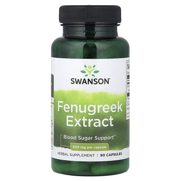 Fenugreek Extract, 500 mg, 90 Capsules