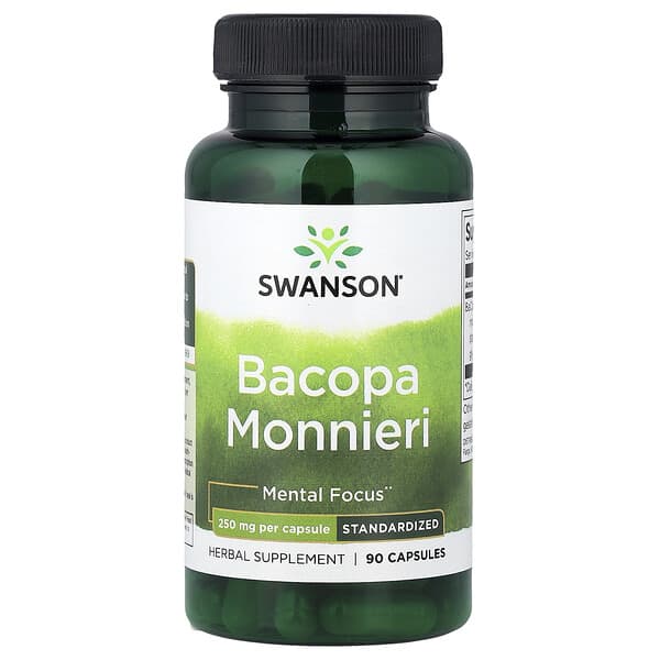 Bacopa Monnieri, 250 mg, 90 Capsules