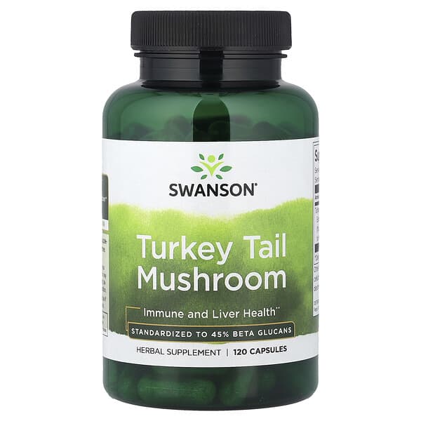 Turkey Tail Mushroom, 120 Capsules (500 mg per Capsule)