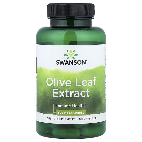 Olive Leaf Extract, 500 mg, 60 Capsules