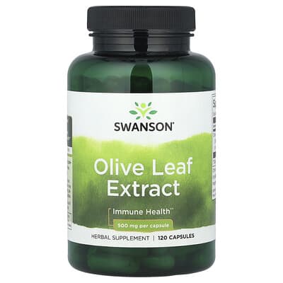 Swanson, Olive Leaf Extract, 500 mg, 120 Capsules