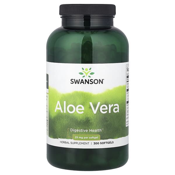 Aloe Vera, 25 mg, 300 Softgels