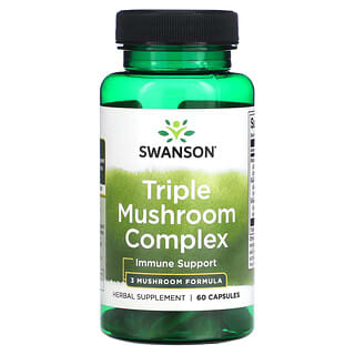 Swanson, Triple Mushroom Complex, 60 Capsules