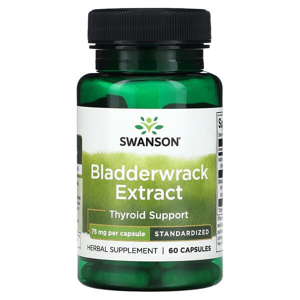 Swanson, Bladderwrack Extract, 75 mg, 60 Capsules