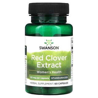 Swanson, Red Clover Extract, 125 mg, 60 Capsules
