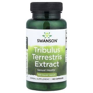 Swanson, Extracto de Tribulus terrestris, 500 mg, 60 cápsulas