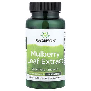 Swanson, Extract de frunze de dud, 500 mg, 60 capsule