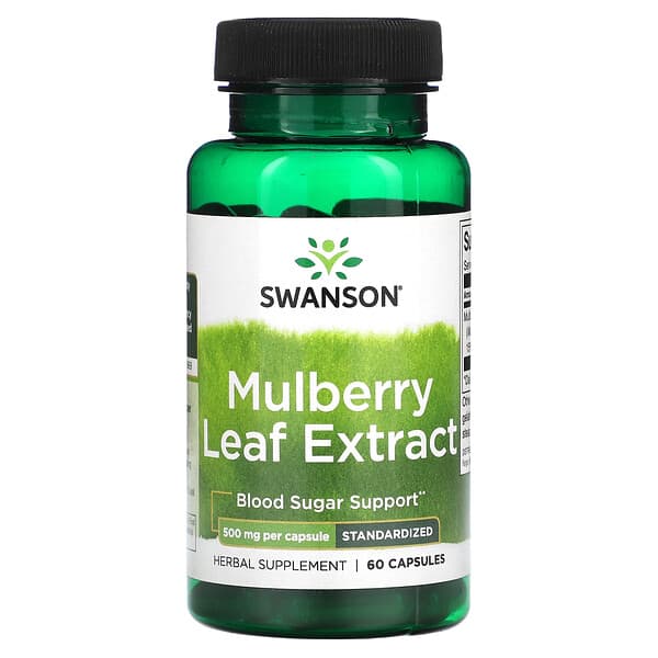 Swanson Mulberry Leaf Extract 500 Mg 60 Capsules