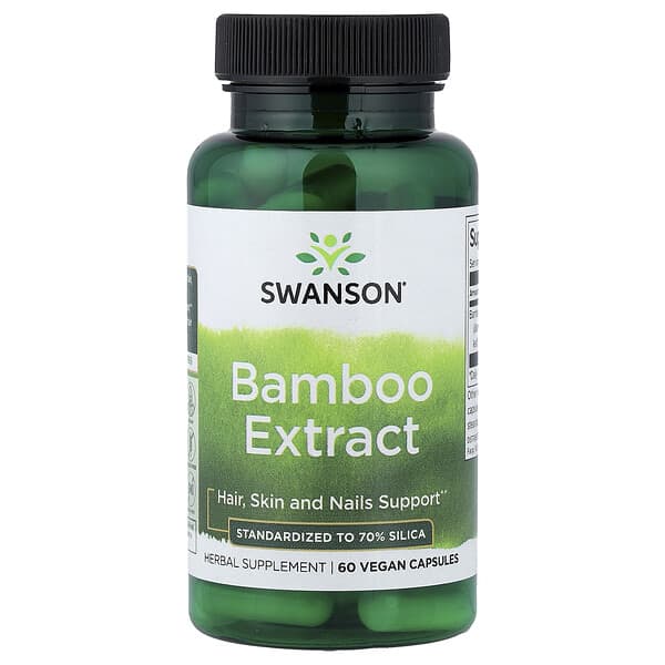 Bamboo Extract, 60 Vegan Capsules (300 mg per Capsule)
