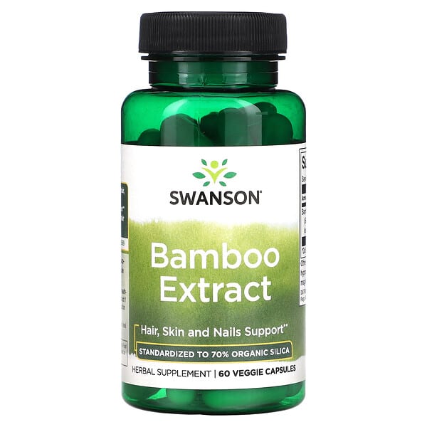 Swanson, 竹子提取物,300 毫克,60 粒素食膠囊