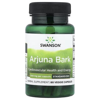 Swanson, Arjuna Bark, 500 mg, 60 Veggie Capsules