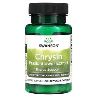 Swanson, Chrysin Passionflower Extract, 30 Veggie Capsules