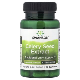Swanson, Celery Seed Extract, Selleriesamenextrakt, maximale Stärke, 60 Kapseln (150 mg pro Kapsel)