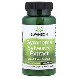 Swanson, Extrait de gymnema sylvestre, 300 mg, 90 capsules