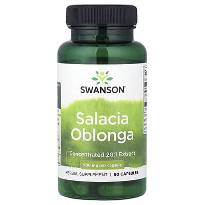 Swanson, Salacia oblongata, 500 mg, 60 Capsules